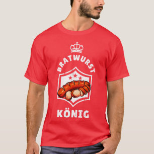 Bratwurst Knig Grill Liebhaber Mnner T-Shirt