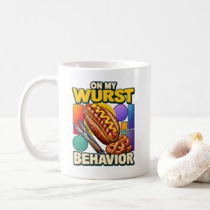 Bratwurst On My Wurst Behaviour Grill Master Coffee Mug