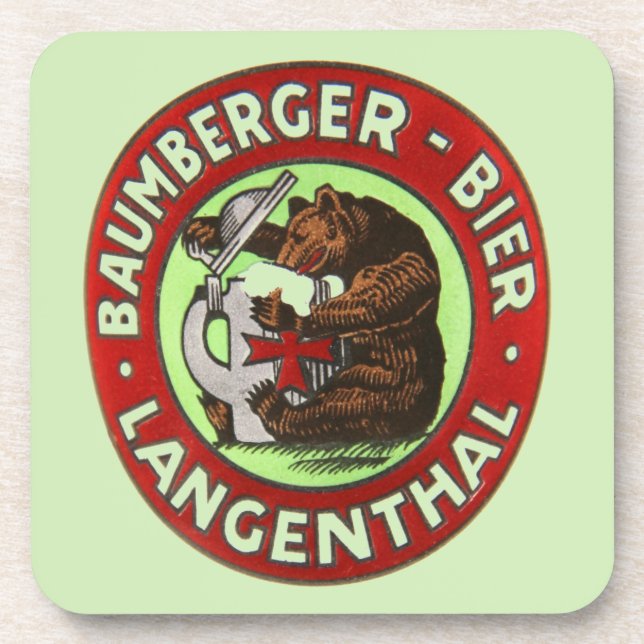 Brauerei Baumberger Langenthal Kork-Untersetzer Coaster (Front)