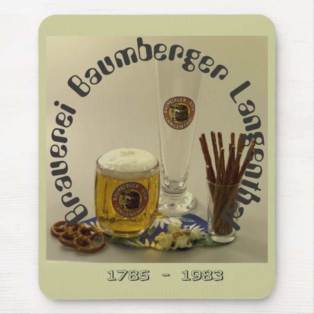 Brauerei Baumberger Langenthal Mauspad Mouse Mat (Front)