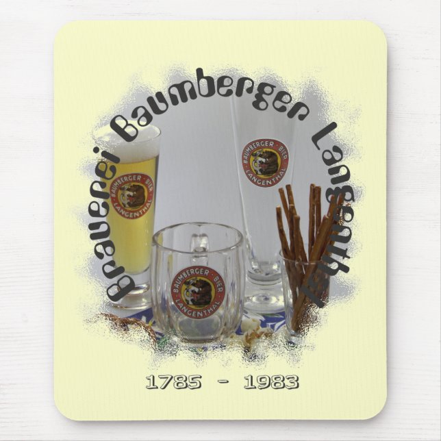 Brauerei Baumberger Langenthal Mauspad Mouse Mat (Front)