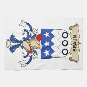 Braun Family Crests Tea Towel