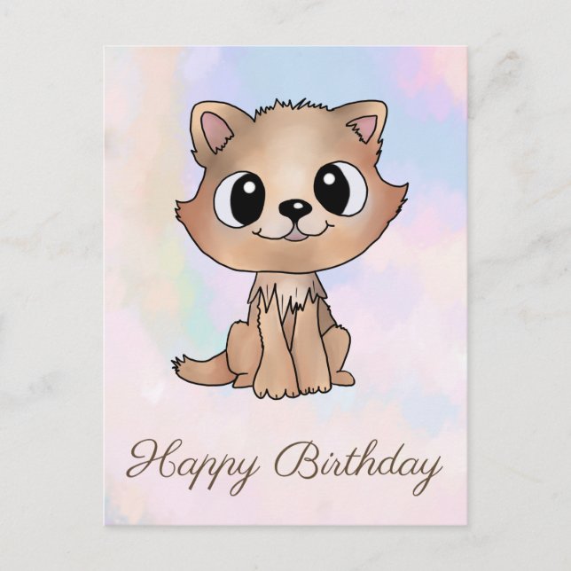 braunes Kätzchen Postcard (Front)