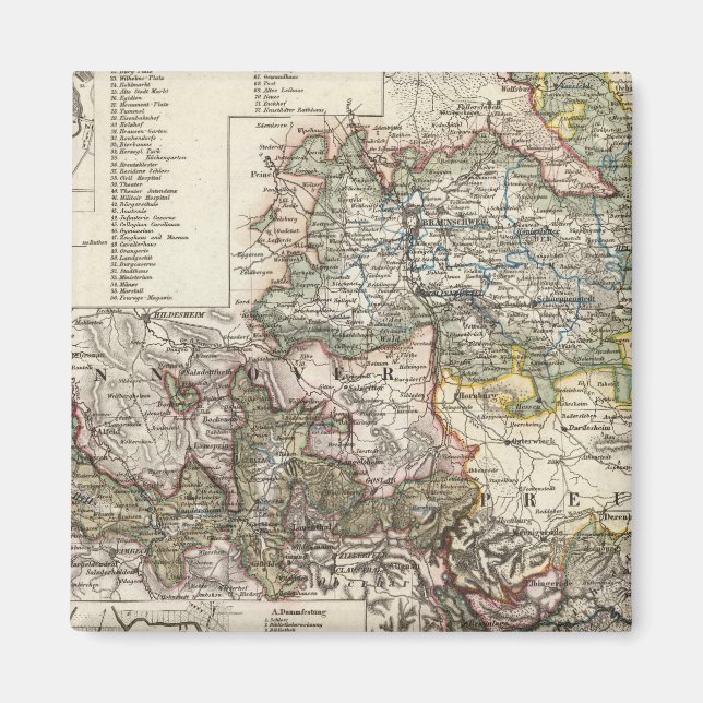 Braunschweig and Wolfenbutte Germany Magnet (Front)