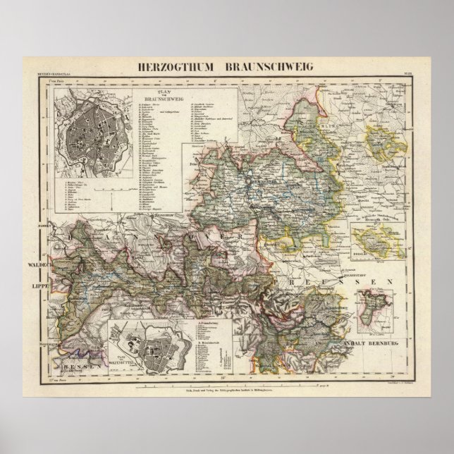 Braunschweig and Wolfenbutte Germany Poster (Front)