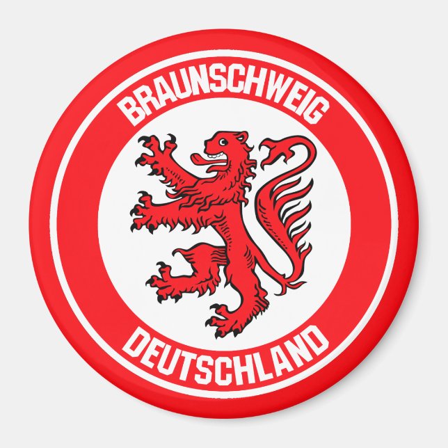Braunschweig Round Emblem Magnet (Front)