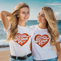Braut Und Team Braut Bachelorette Retro Herz