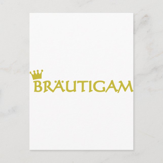 Bräutigam icon postcard (Front)
