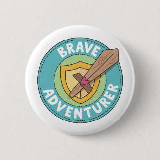 Brave Adventurer 6 Cm Round Badge