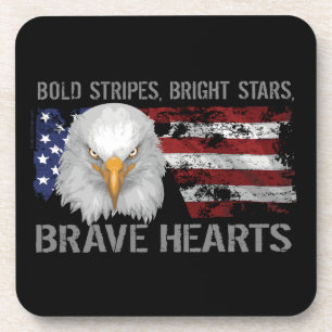 Brave American Hearts Coaster