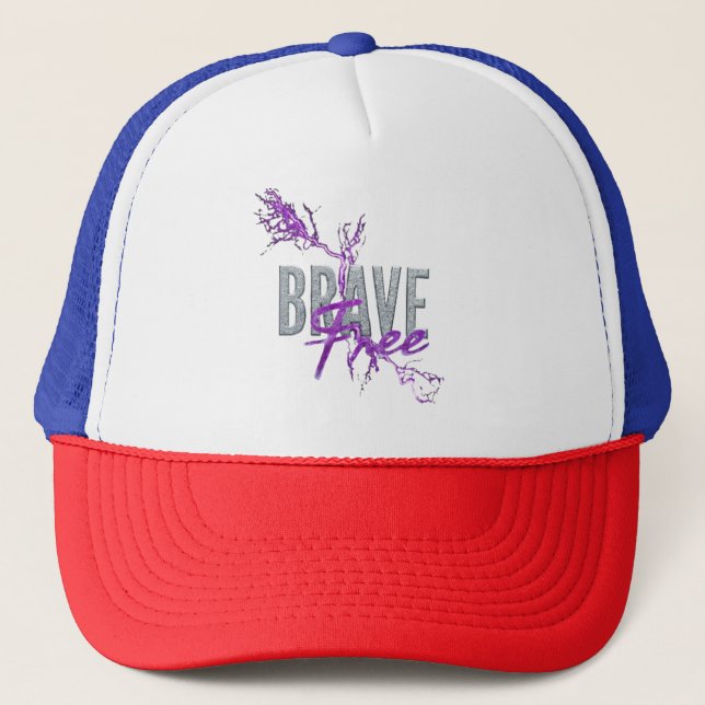brave and free trucker hat (Front)