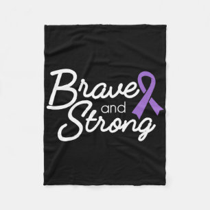Brave And Strong Heimerheimer's And Epilepsy Warri Fleece Blanket