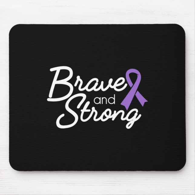 Brave And Strong Heimerheimer's And Epilepsy Warri Mouse Mat (Front)