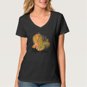 Brave And Strong Multiple Sclerosis Warrior Ribbon T-Shirt
