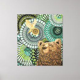 Brave Bear Canvas Print