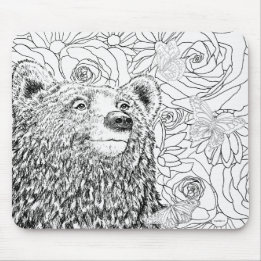 Brave Bear Mouse Mat