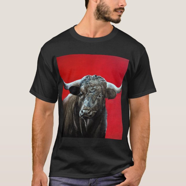 Brave Bull on the Net T-Shirt (Front)