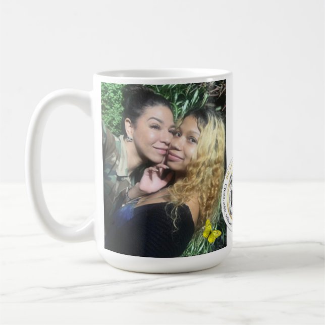 Brave Butterfly Be the Change Personalise Coffee Mug (Left)