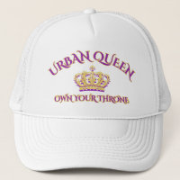 BRAVE,CONFIDENT QUEEN WHITE PURPLE URBAN NYLON