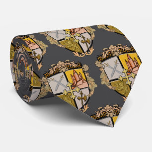 Brave Family Crest Surname Tie