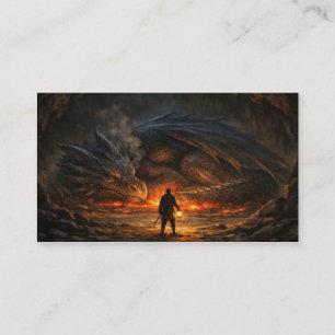 Brave Figure Before Sleeping Dragon  Business Card