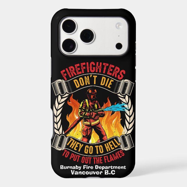 Brave firefighter battling fierce flames at dusk (Back)