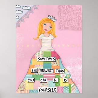 Brave Girl - Art for Girls and Women Poster