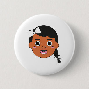 Brave Girl Black History Month Women’s African Ame 6 Cm Round Badge
