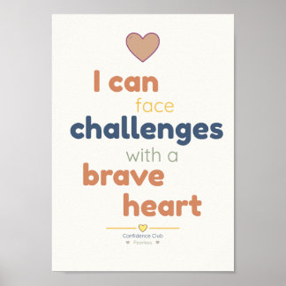 Brave Heart | Kids Affirmation Poster