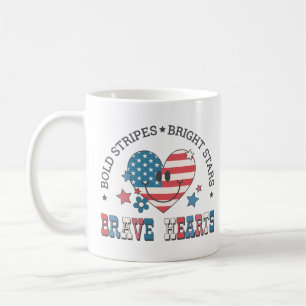 Brave Hearts Independence Day Coffee Mug