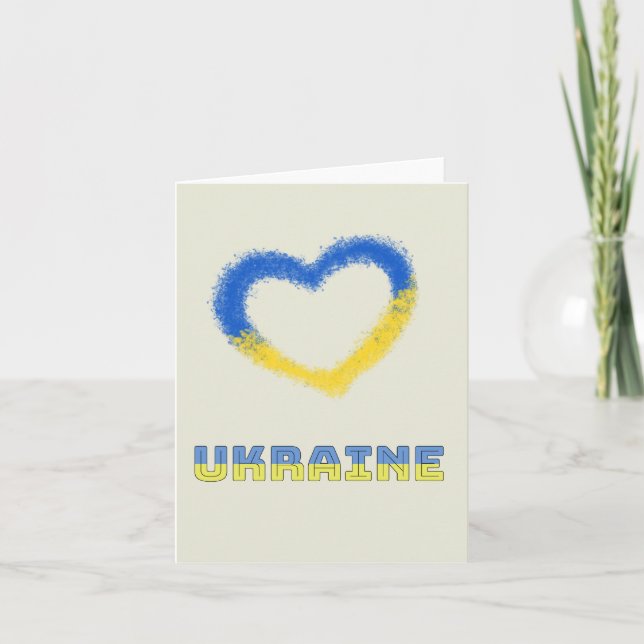 Brave Hearts of Ukraine War Tribute Card (Front)