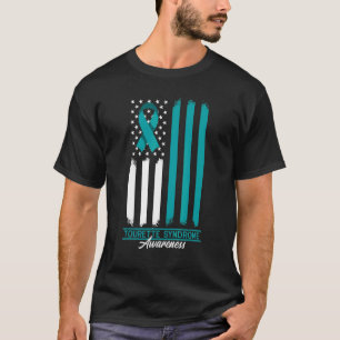 Brave I Tourette Syndrome Awareness I Ribbon & Ame T-Shirt