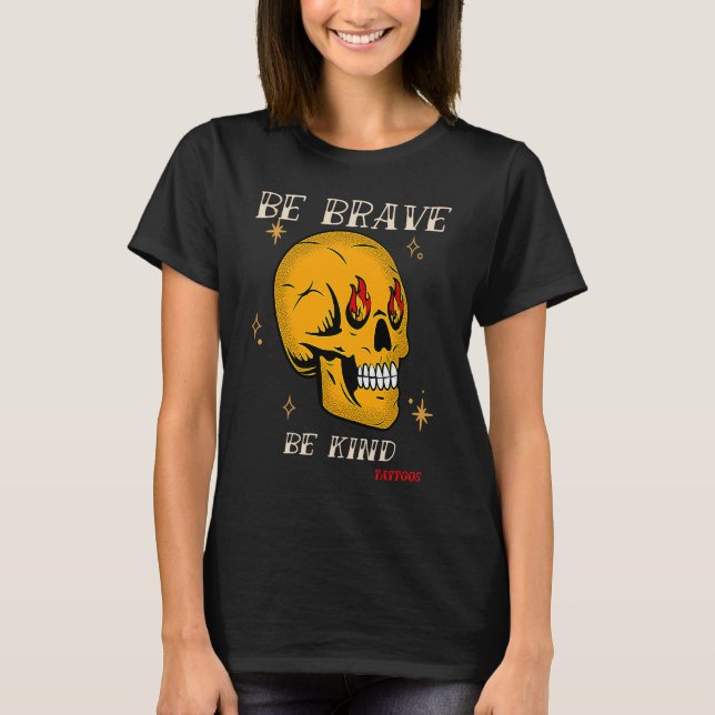 Brave Kind Tattoos Vintage Designs  9 T-Shirt (Front)