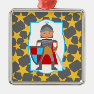 Brave Knight Boy Birthday Party Metal Tree Decoration
