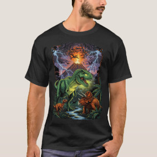 Brave Knight Riding a Giant Blue Snail T-Shirt