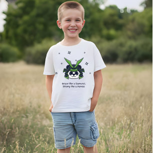 Brave like a samurai strong like a panda T-Shirt