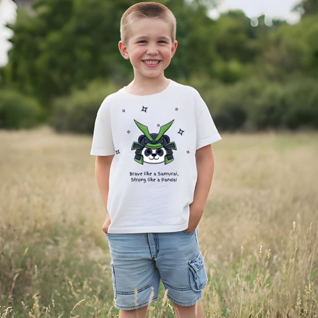 Brave like a samurai strong like a panda T-Shirt (Creator Uploaded)