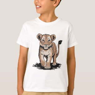 Brave Little Lion Cub Kids T-Shirt