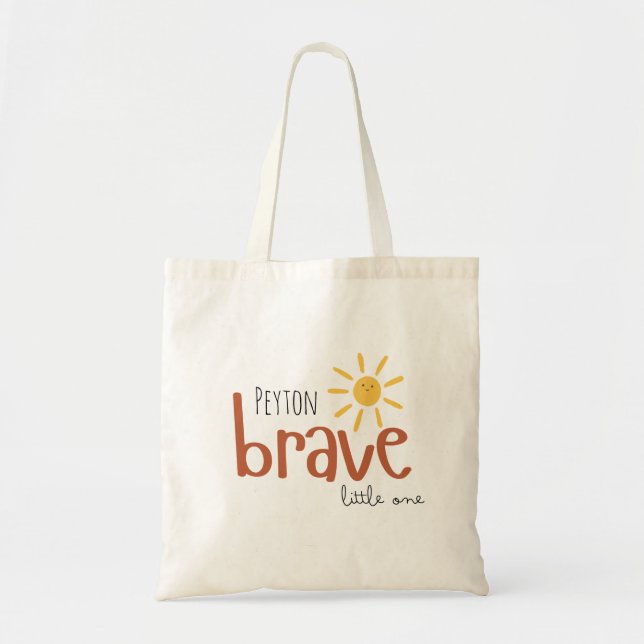 brave little one custom name Totes Bags (Front)