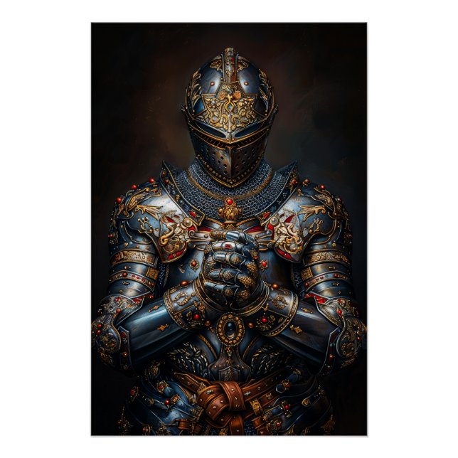 Brave Mediaeval Knight Poster (Front)