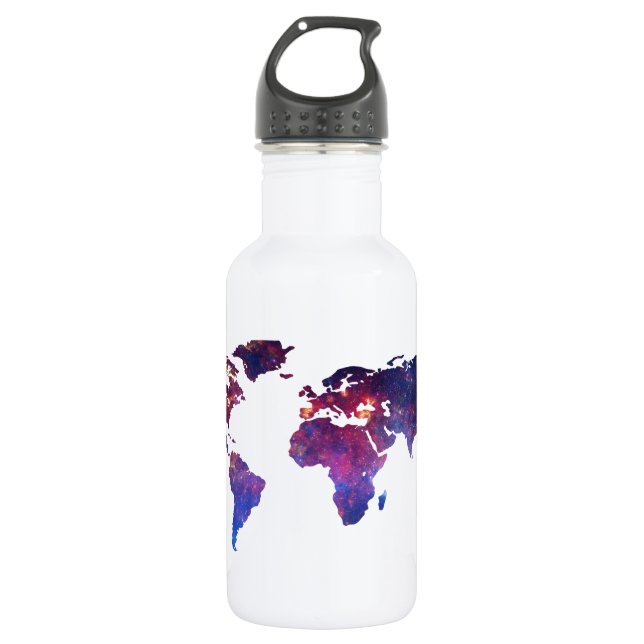 Brave New World Map 532 Ml Water Bottle (Front)