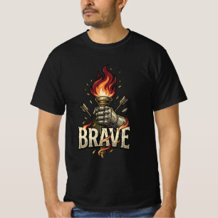 Brave Rise Thrive Inner Strength Courage Motivatio T-Shirt