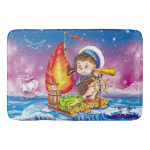 Brave sailor bath mat