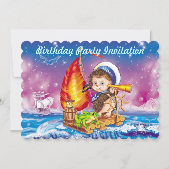 Brave sailor invitation (Front)