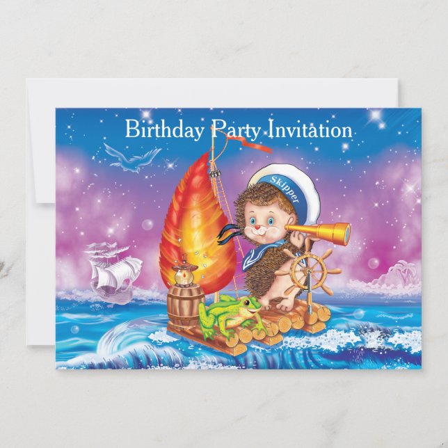 Brave sailor invitation (Front)