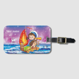Brave sailor luggage tag