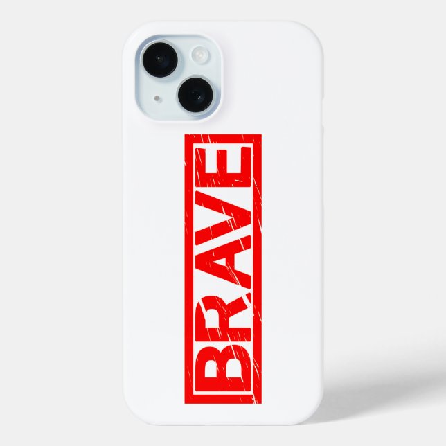 Brave Stamp Case-Mate iPhone Case (Back)