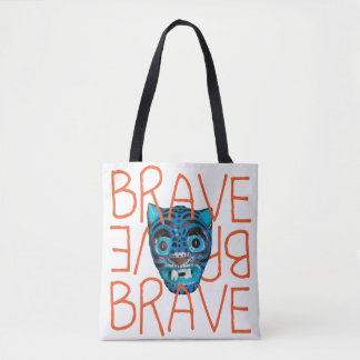 Brave Tiger Tote Bag
