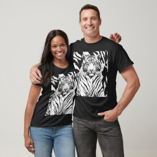 Brave Unique White Tiger T-shirt