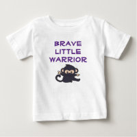 Brave Warrior Funny Cute Cartoon Ninja Monkey